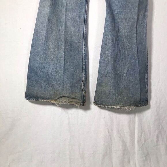 Vtg Levi's Big Bell Bottom Jeans 684-0217 Orange Tab‎ 32x33" Distressed Thrashed - Picture 8 of 16